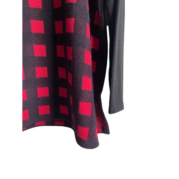 Talbots Red and Black Cowl Neck Sweater - Picture 5 of 6